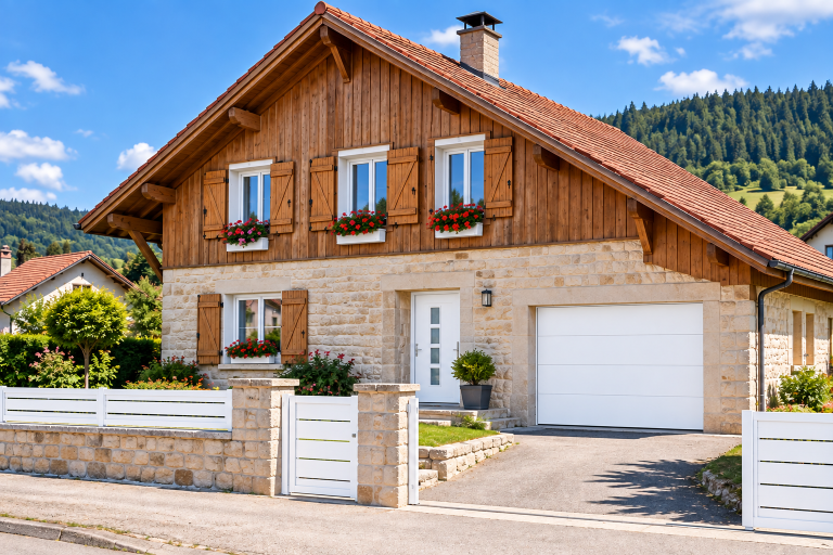 Fenêtres, portes d'entrée et portails à Morteau : la menuiserie au service du Haut-Doubs